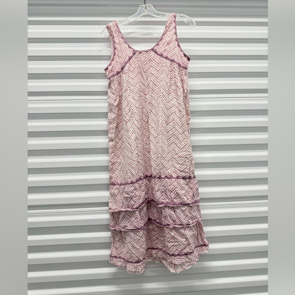 Cotton summer boho midi dress medium